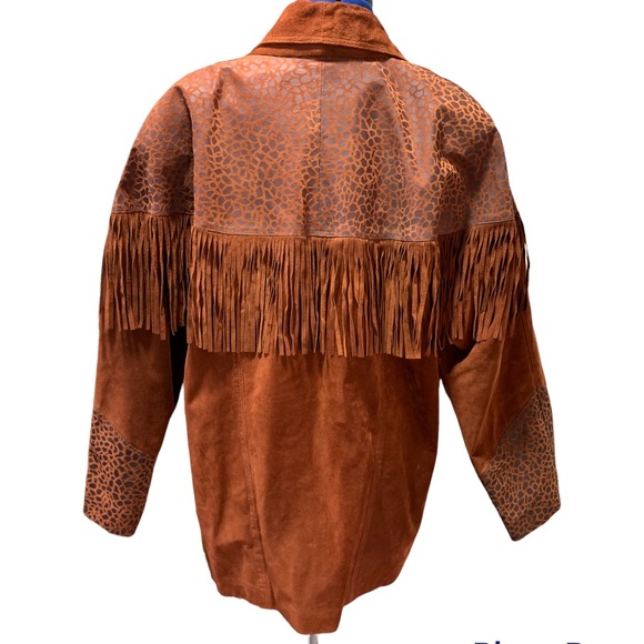 Vintage Woman’s Avanti Leopard Fringe Jacket size large - Picture 2 of 7